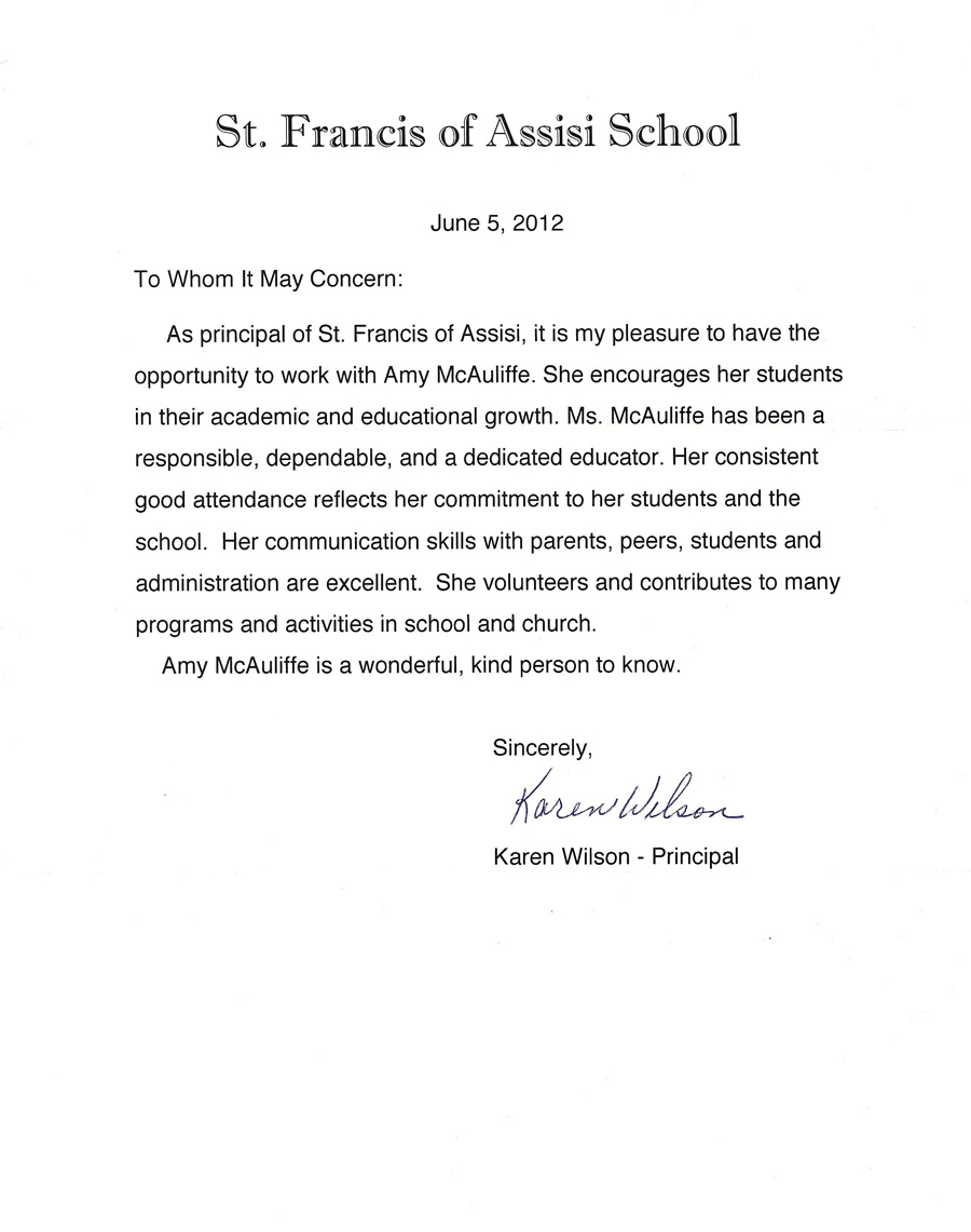 Letter of Recommendation Karen Wilson